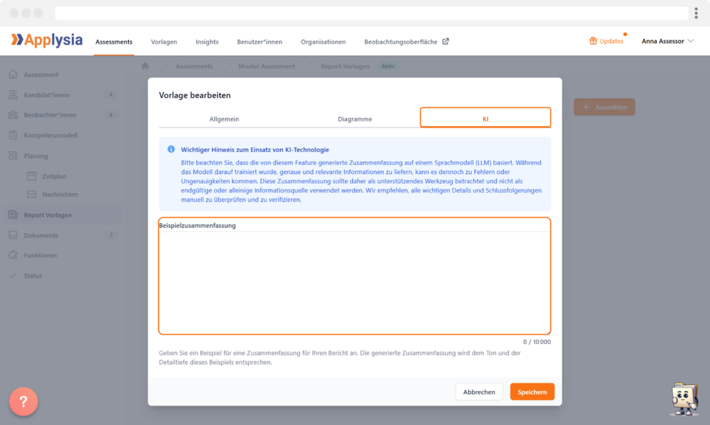 KI-unterstützte Management Summary